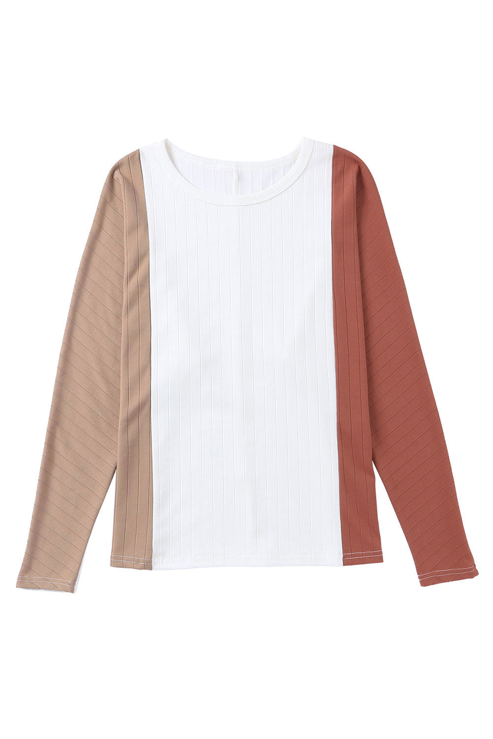 Abrikoos Colorblock Dolman gebreide top