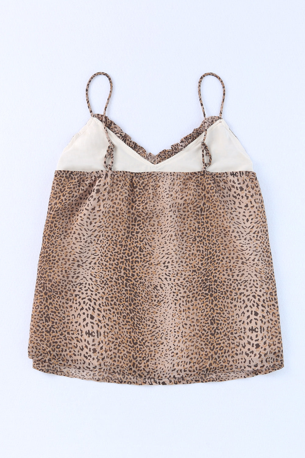 Shift-tanktop met cheetah-print en luipaardprint