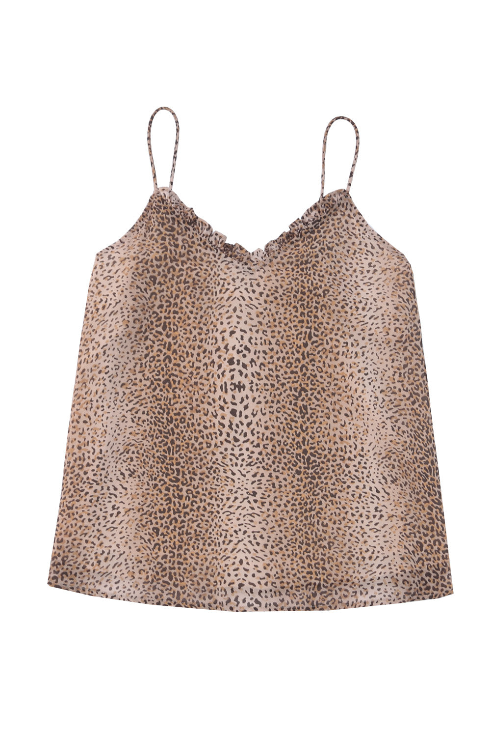 Shift-tanktop met cheetah-print en luipaardprint