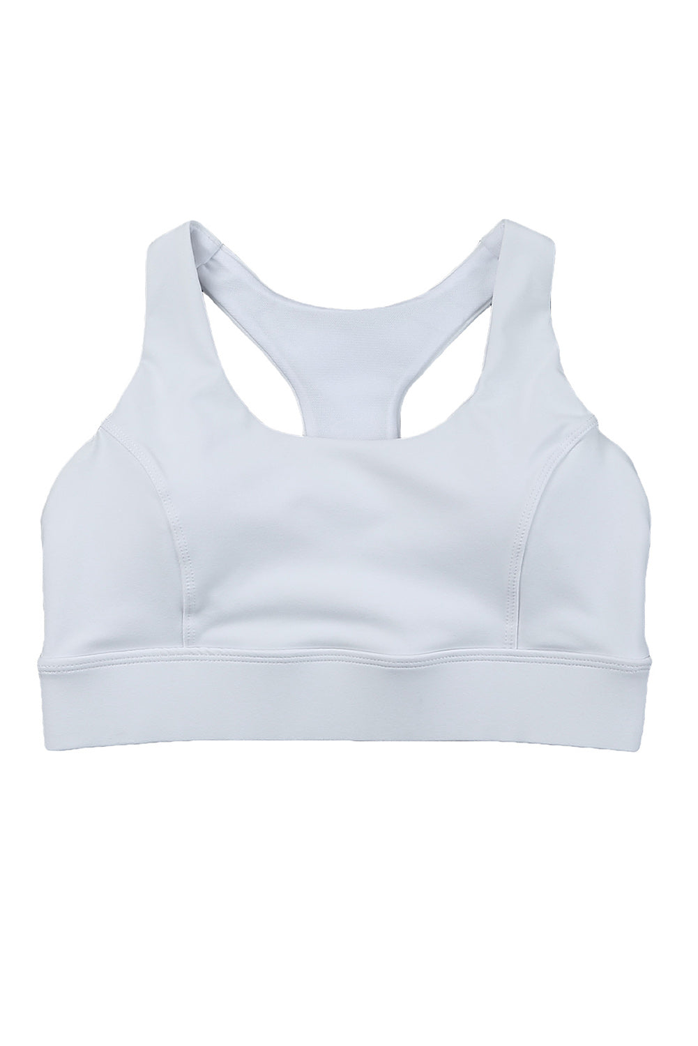 Witte atletische push-up sportbeha