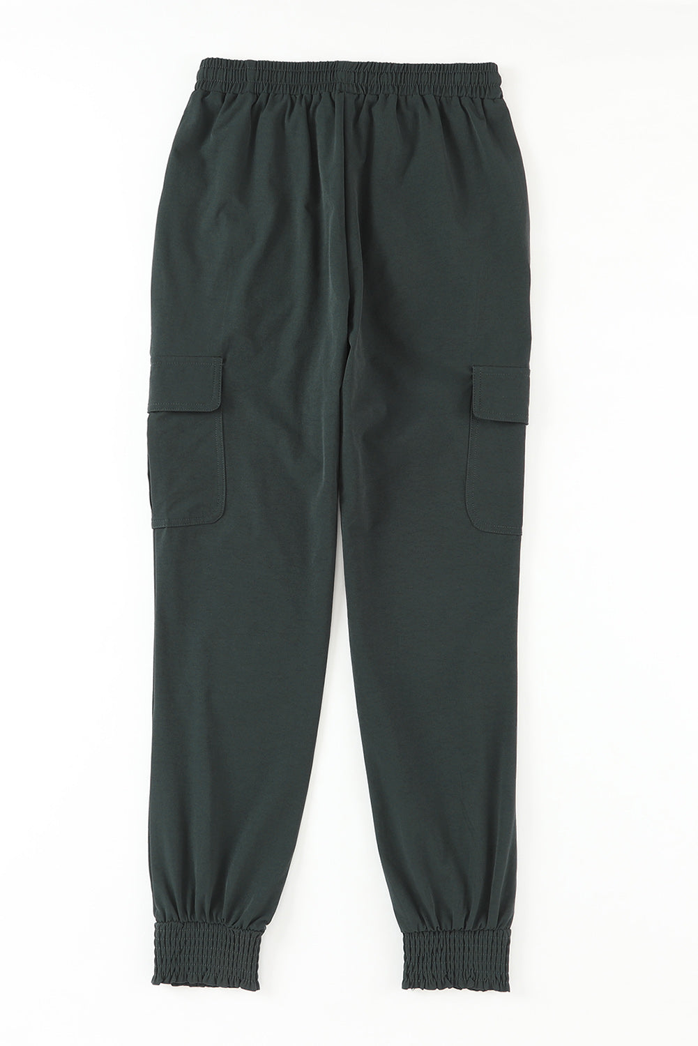 Grijze zijzakken, slim-fit joggingbroek met trekkoord en hoge taille