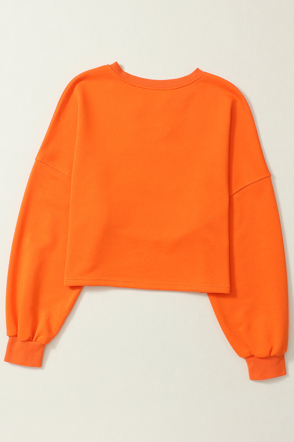 Oranje Game Day-sweatshirt met rugbyvoetbal en ingekerfde hals