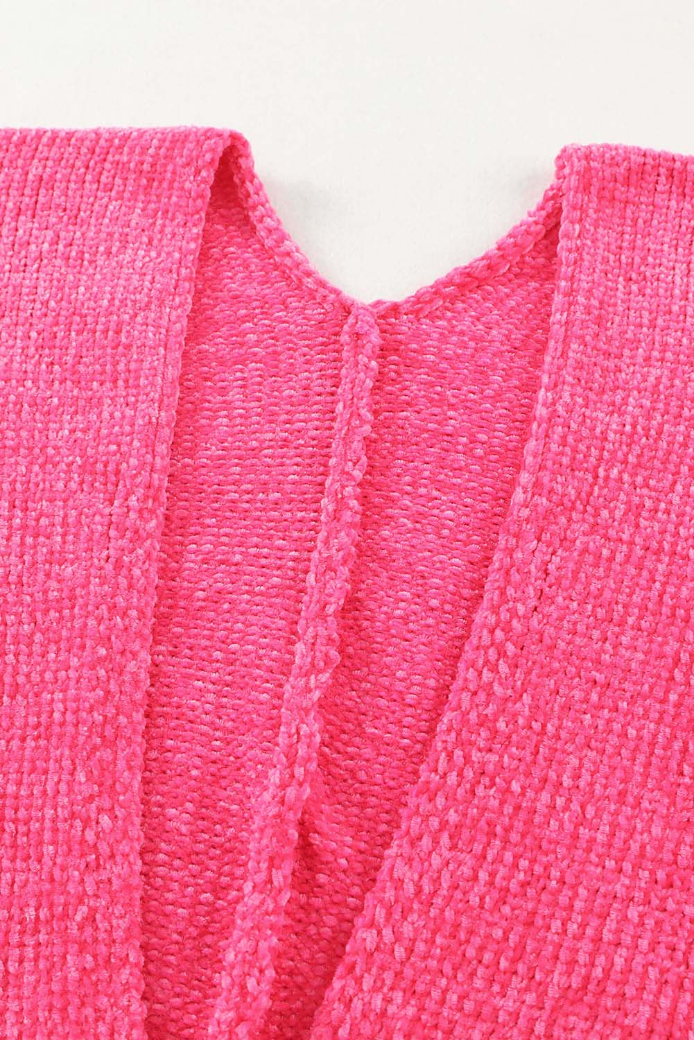 Rose Buttons Front Pocketed Sweater Cardigan