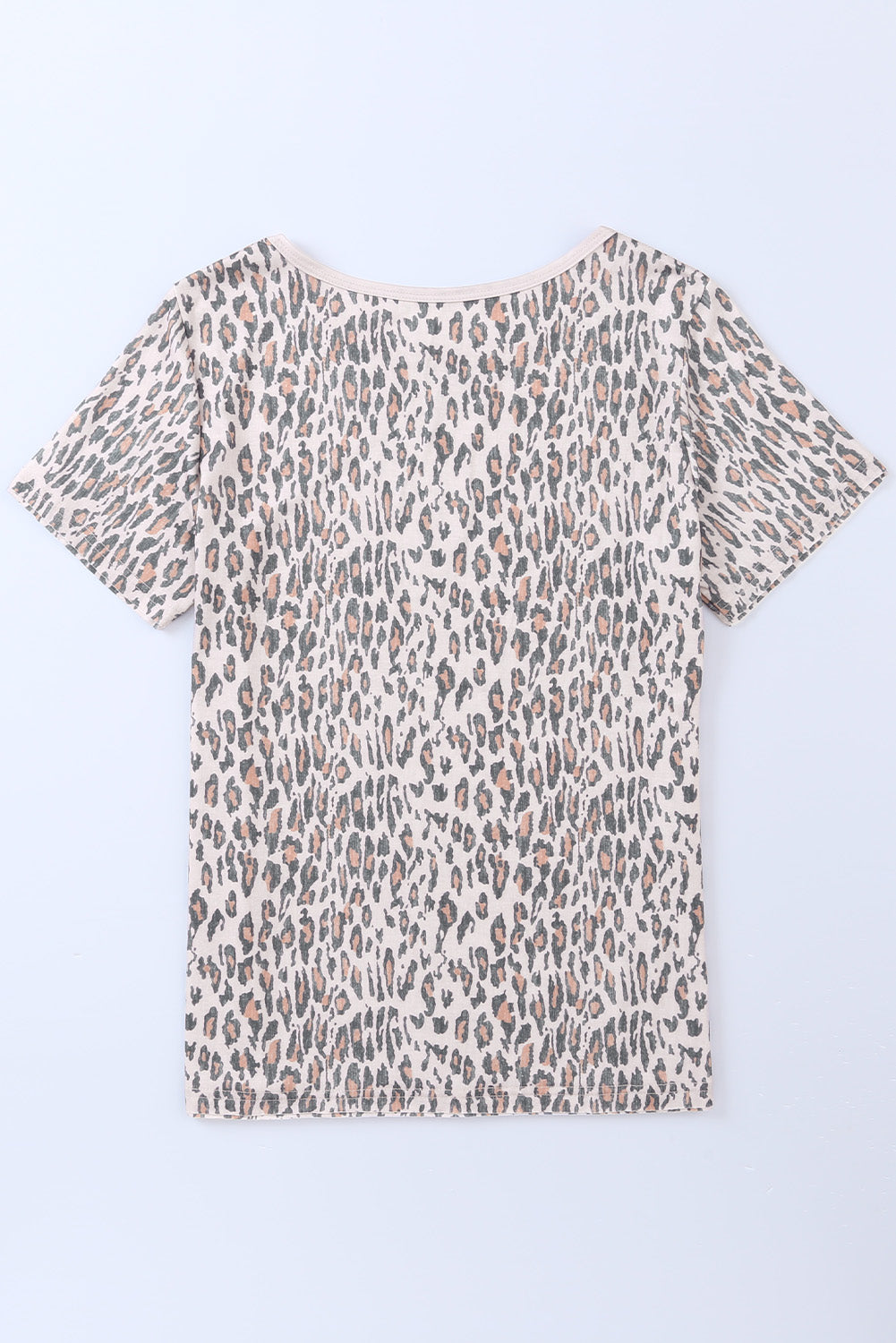 Casual T-shirt met luipaardprint en dierenprint