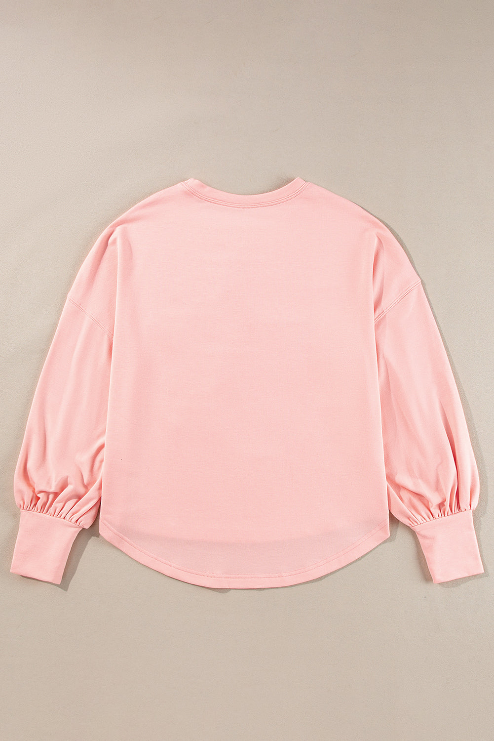 Gossamer Pink Studded Star Grafisch oversized top met lange mouwen