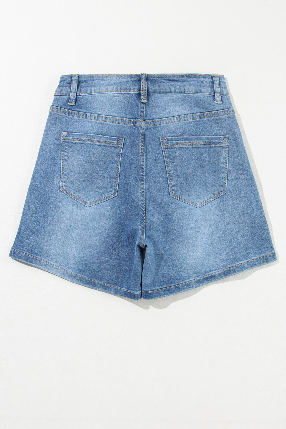 Ashleigh blauwe strass verfraaide denim shorts