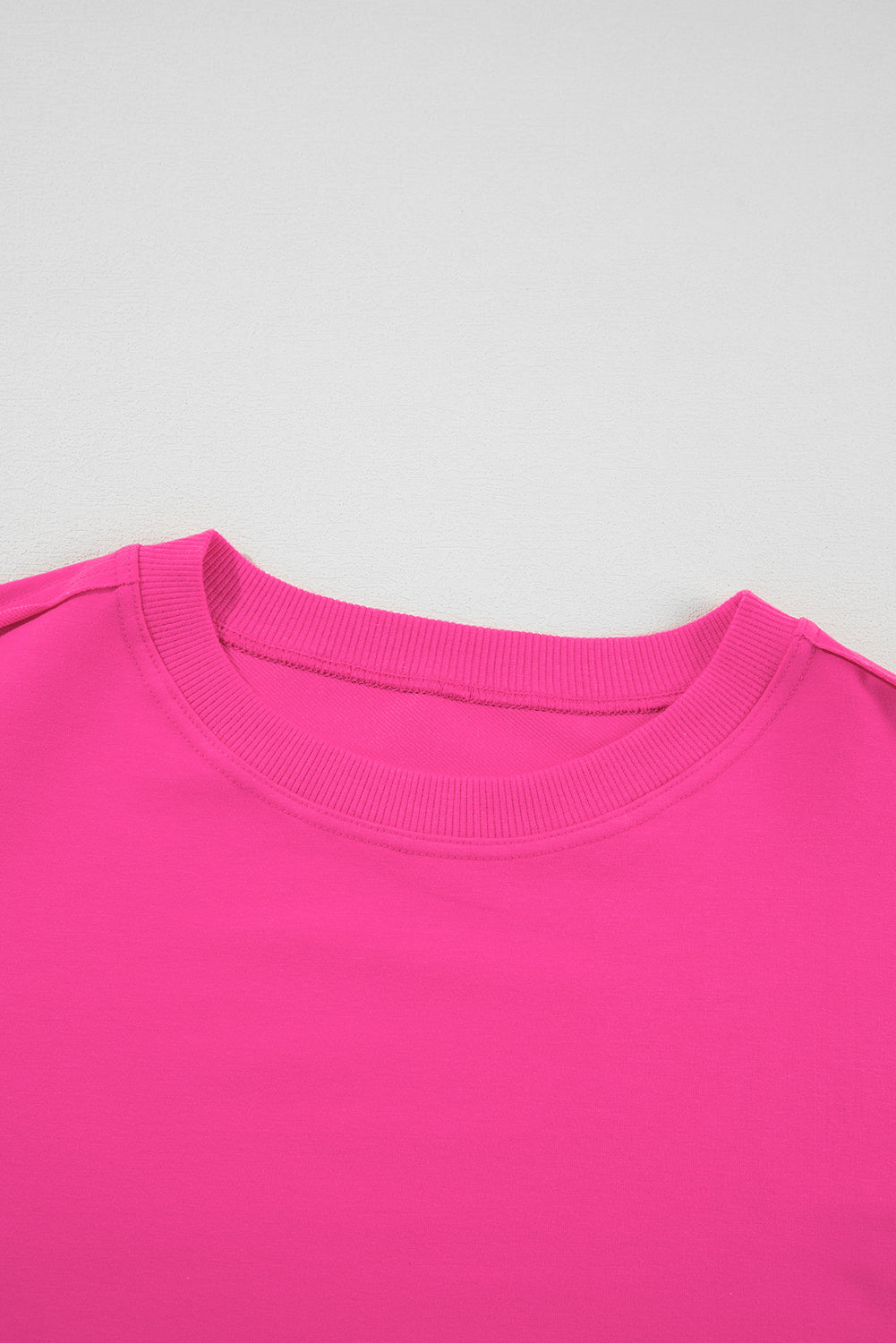 Roze rode sweatshirt poplin mini-jurk