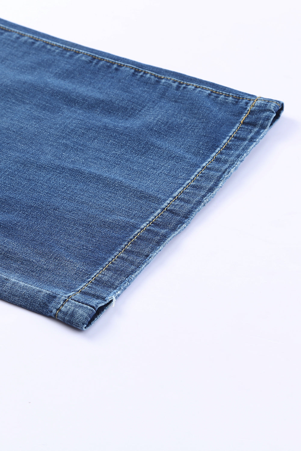 Blauwe slouchy jeans met wijde pijpen