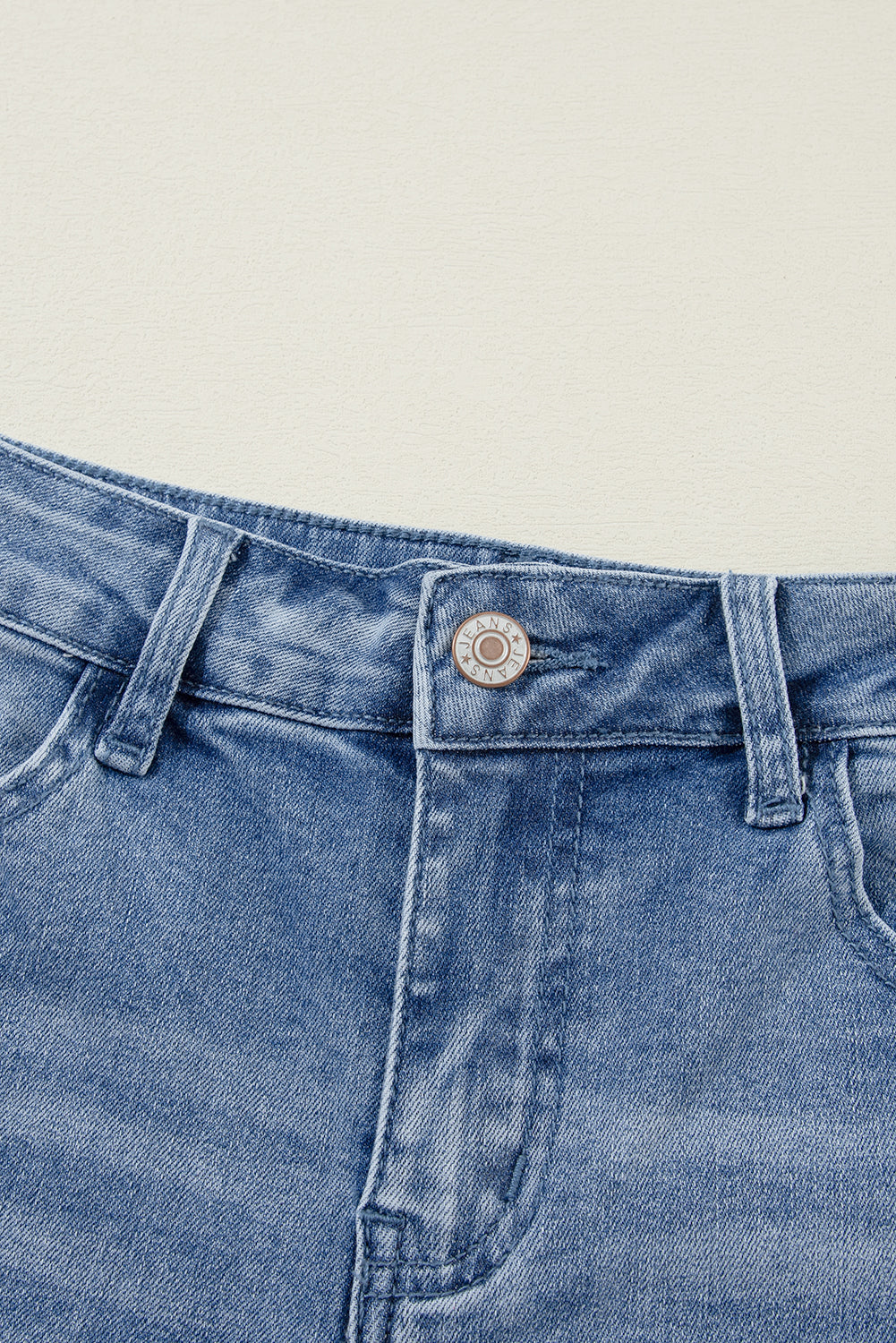 Ashleigh Blue Acid Wash Distressed jeans met hoge taille en wijde pijpen